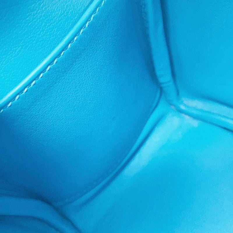 エルメス ハンドバッグ リンディ ミニ ブルーノール/シルバー金具 トリヨンクレマンス Z刻印 2wayショルダー