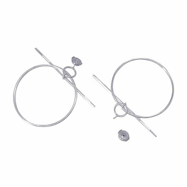 エルメス ピアス ループMM Loop SV925シルバー HERMES フープ ジュエリー アクセサリー