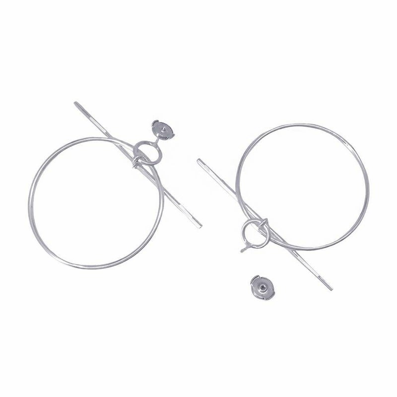 エルメス ピアス ループMM Loop SV925シルバー HERMES フープ ジュエリー アクセサリー