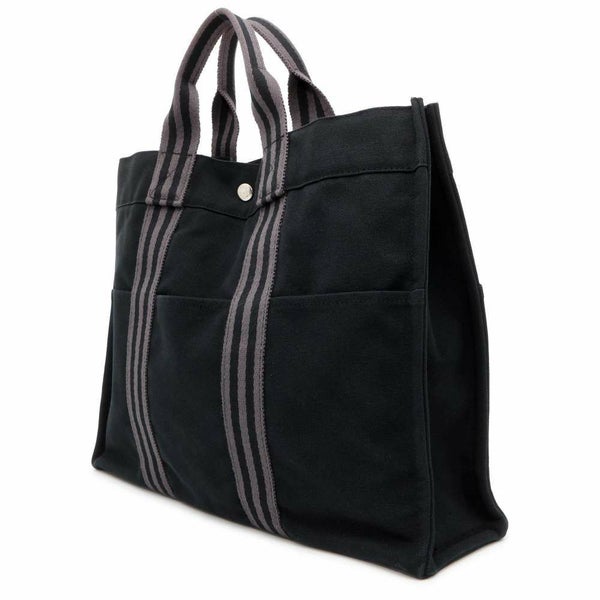 エルメス トートバッグ フールトゥMM キャンバス HERMES 黒