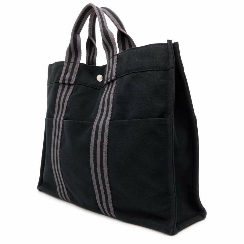 エルメス トートバッグ フールトゥMM キャンバス HERMES 黒