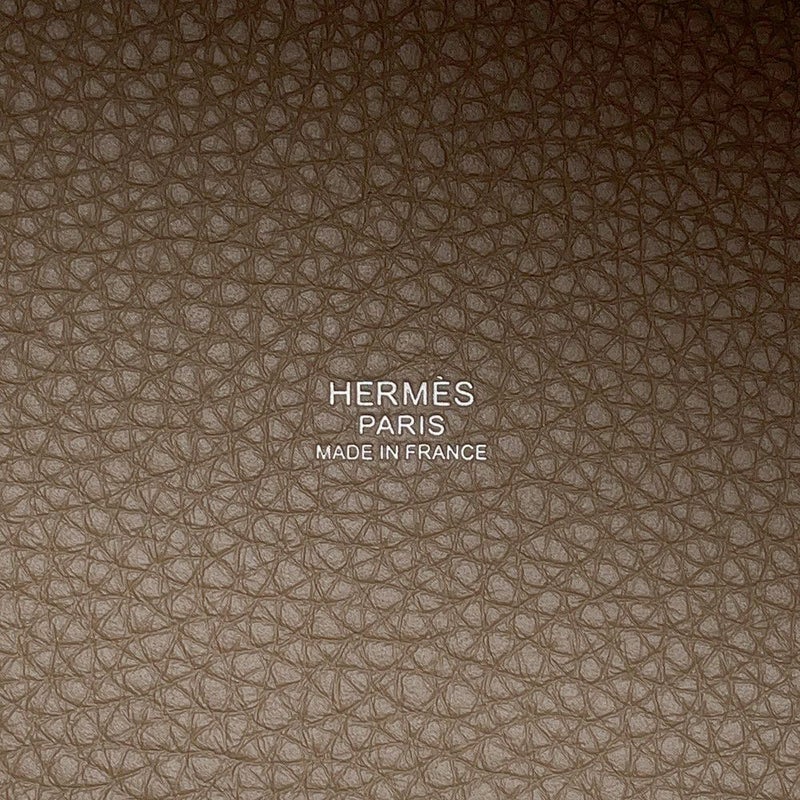 エルメス ハンドバッグ ピコタンロックPM エトゥープ/シルバー金具 トリヨンクレマンス K刻印