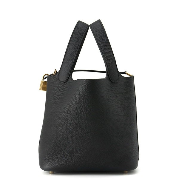 エルメス ハンドバッグ ピコタンロックPM ブラック/ゴールド金具 トリヨンクレマンス K刻印 黒