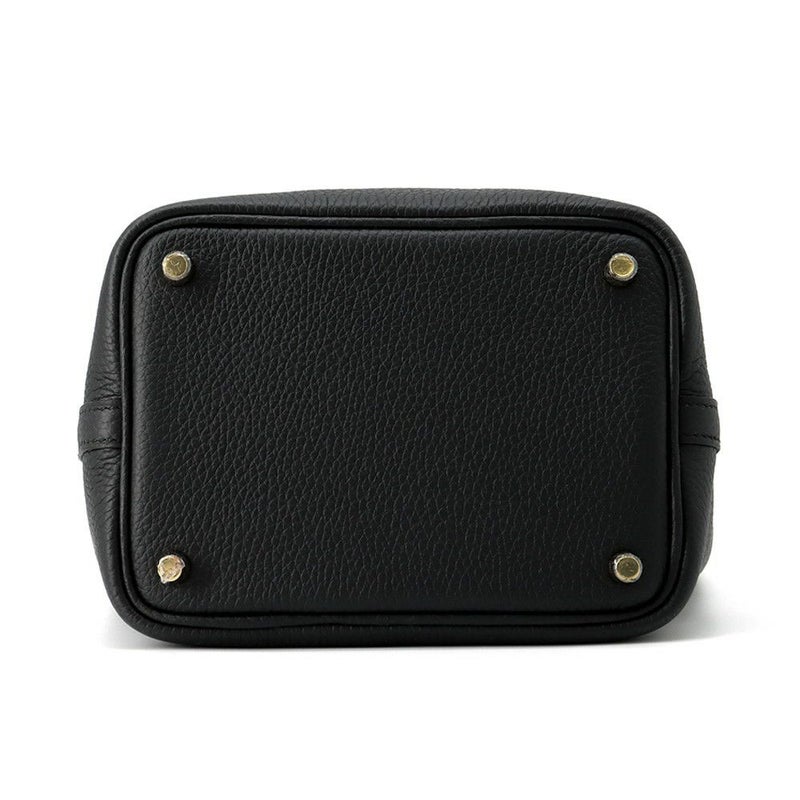 エルメス ハンドバッグ ピコタンロックPM ブラック/ゴールド金具 トリヨンクレマンス K刻印 黒