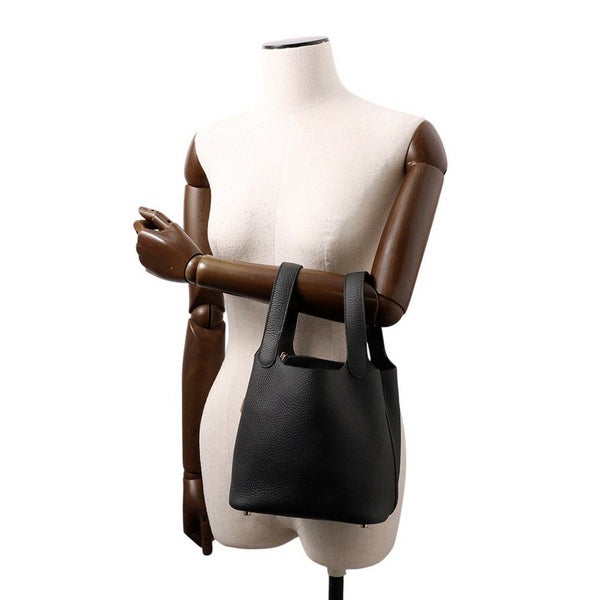 エルメス ハンドバッグ ピコタンロックPM ブラック/ゴールド金具 トリヨンクレマンス K刻印 黒