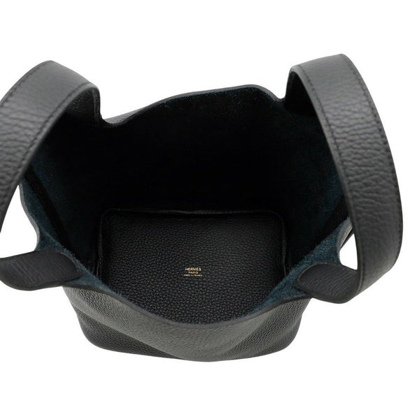 エルメス ハンドバッグ ピコタンロックPM ブラック/ゴールド金具 トリヨンクレマンス K刻印 黒