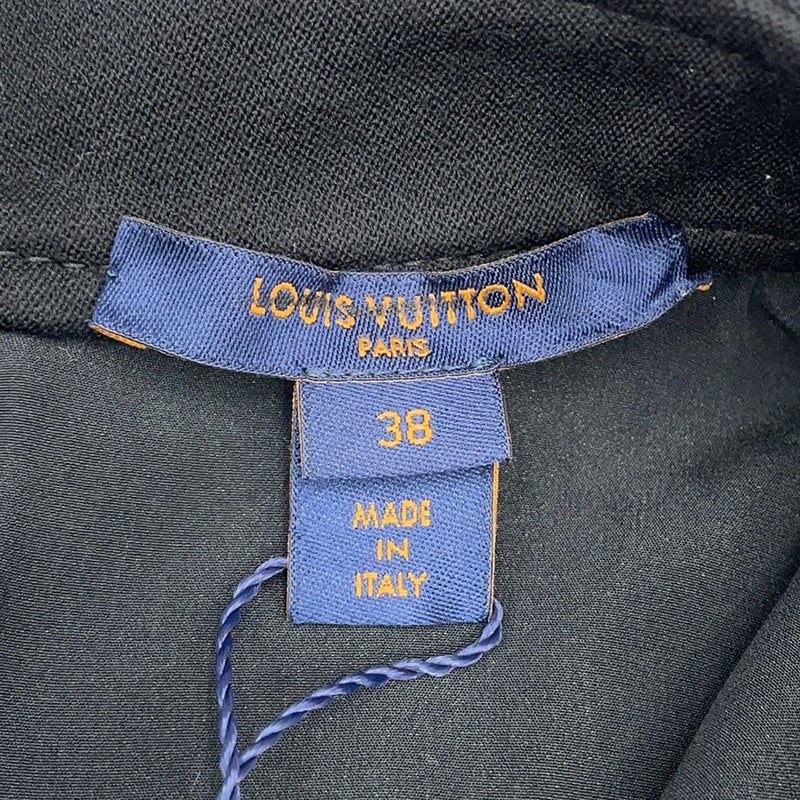 ルイヴィトン ワンピース フリル ウール レディースサイズ38 LOUIS VUITTON 黒 ブラック セール品