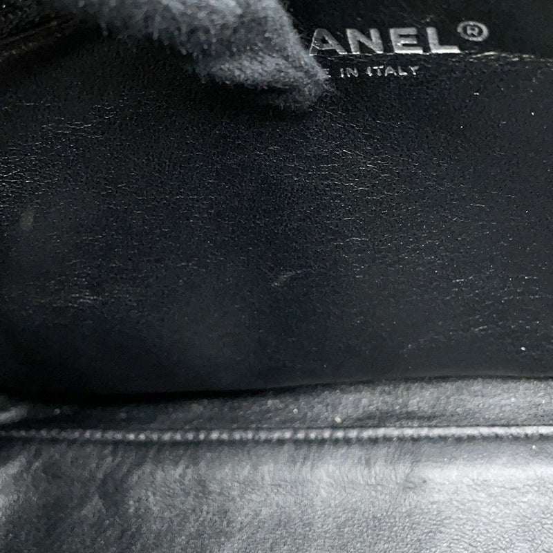 シャネル ハンドバッグ マトラッセ トップハンドル ココマーク キャビアスキン CHANEL 黒