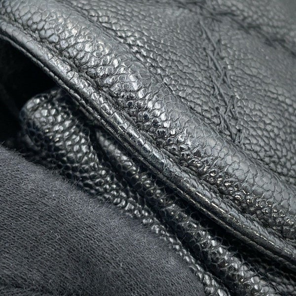 シャネル チェーンショルダーバッグ ココマーク キャビアスキン CHANEL 黒