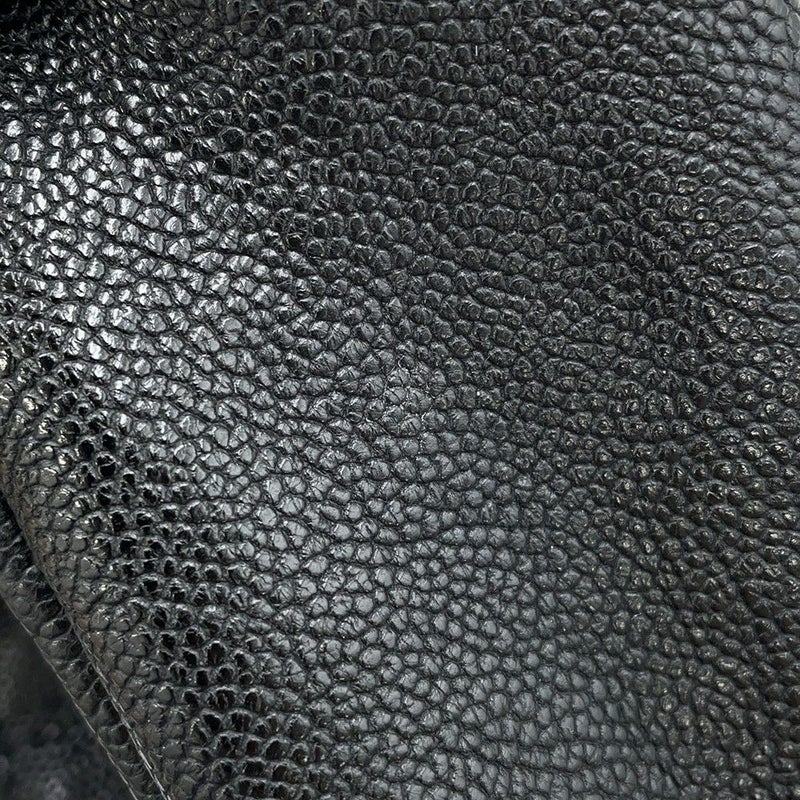 シャネル チェーンショルダーバッグ ココマーク キャビアスキン CHANEL 黒