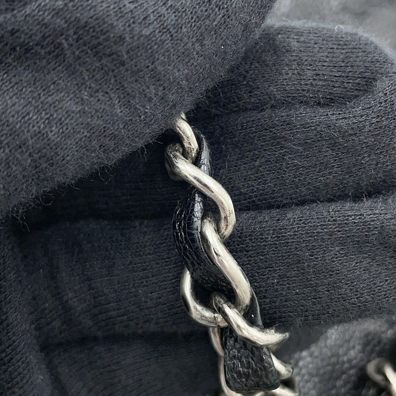 シャネル チェーンショルダーバッグ ココマーク キャビアスキン CHANEL 黒