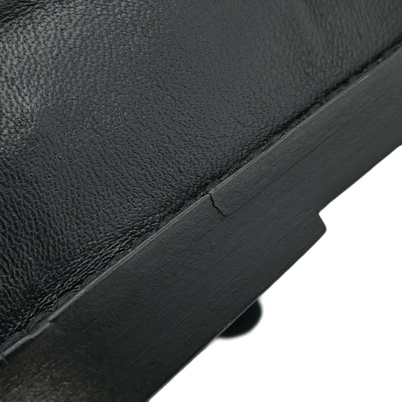 シャネル サンダル ココマーク CHANELロゴ レザー レディースサイズ37C G38933 CHANEL 靴 黒