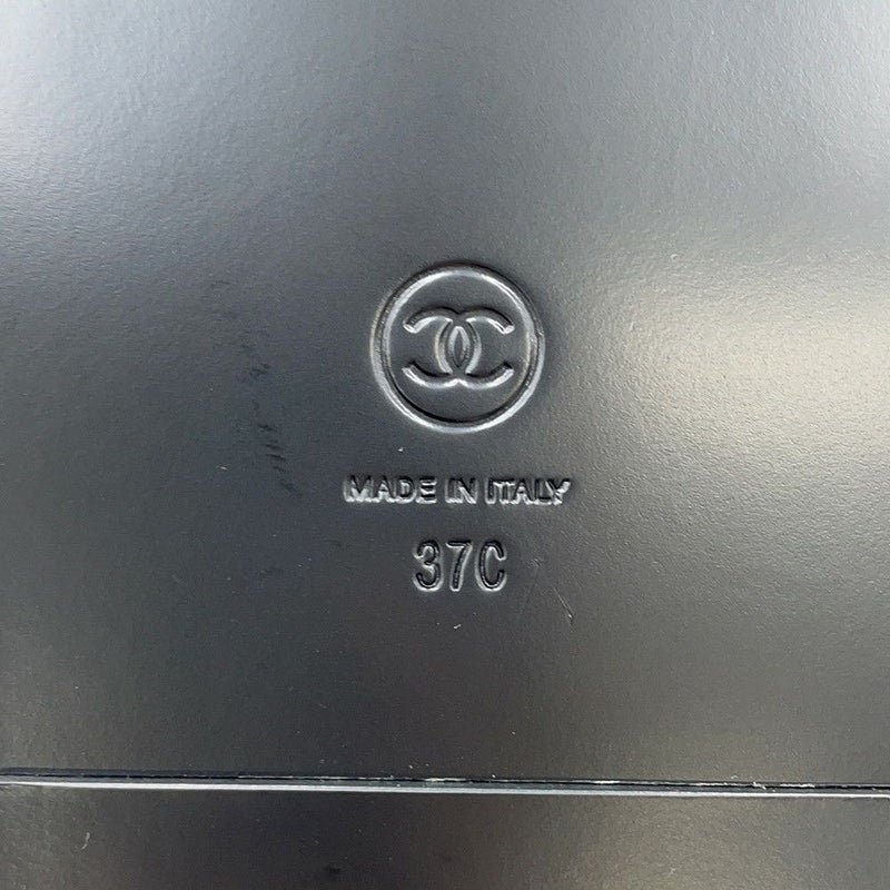 シャネル サンダル ココマーク CHANELロゴ レザー レディースサイズ37C G38933 CHANEL 靴 黒