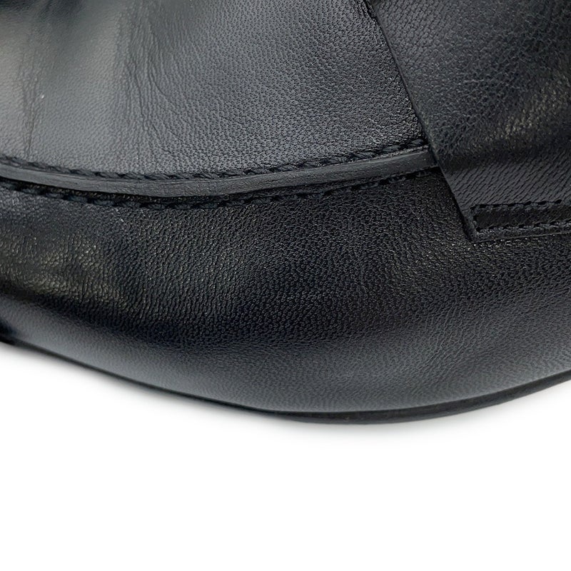 エルメス モカシン パリ レザー メンズサイズ44 HERMES 靴 黒