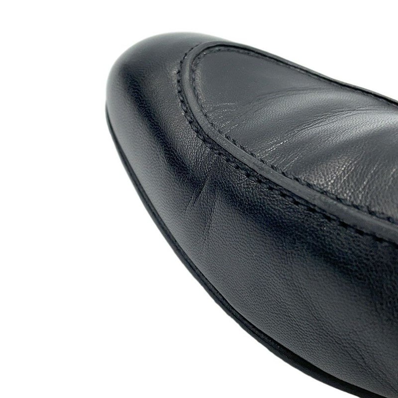 エルメス モカシン パリ レザー メンズサイズ44 HERMES 靴 黒