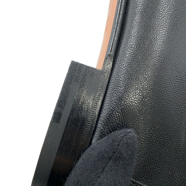 エルメス モカシン パリ レザー メンズサイズ44 HERMES 靴 黒