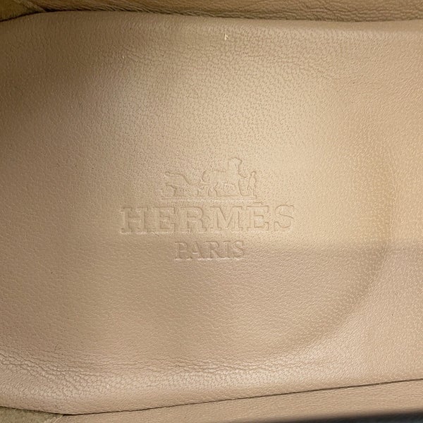 エルメス モカシン パリ レザー メンズサイズ44 HERMES 靴 黒