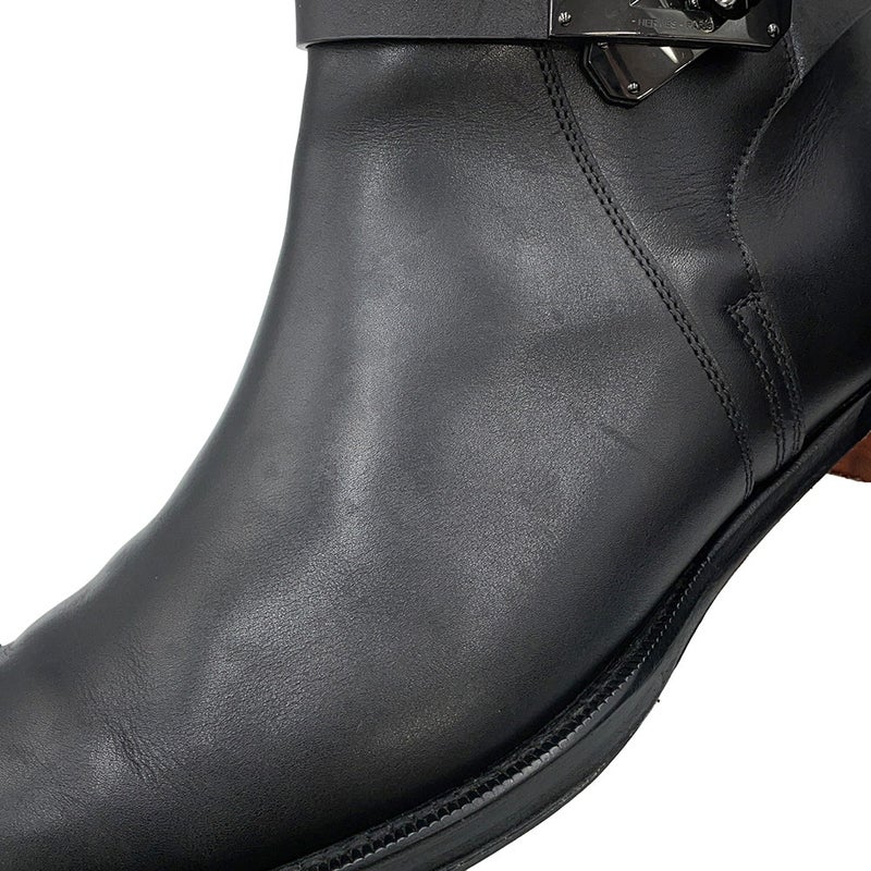 エルメス ブーツ フォーチュン カーフレザー メンズサイズ44 HERMES 靴 ショートブーツ 黒
