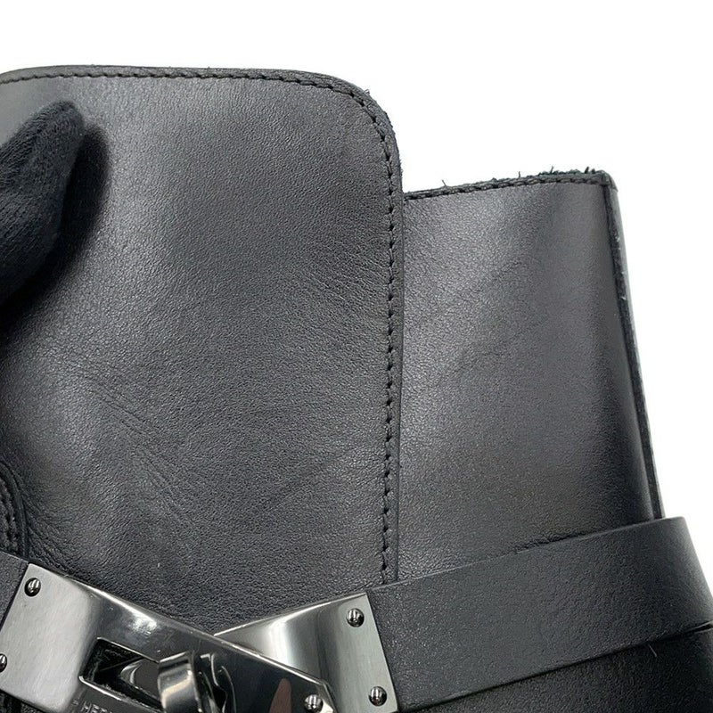 エルメス ブーツ フォーチュン カーフレザー メンズサイズ44 HERMES 靴 ショートブーツ 黒