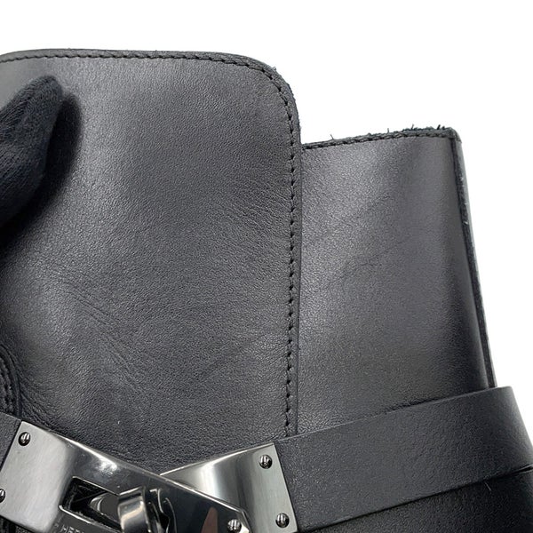 エルメス ブーツ フォーチュン カーフレザー メンズサイズ44 HERMES 靴 ショートブーツ 黒