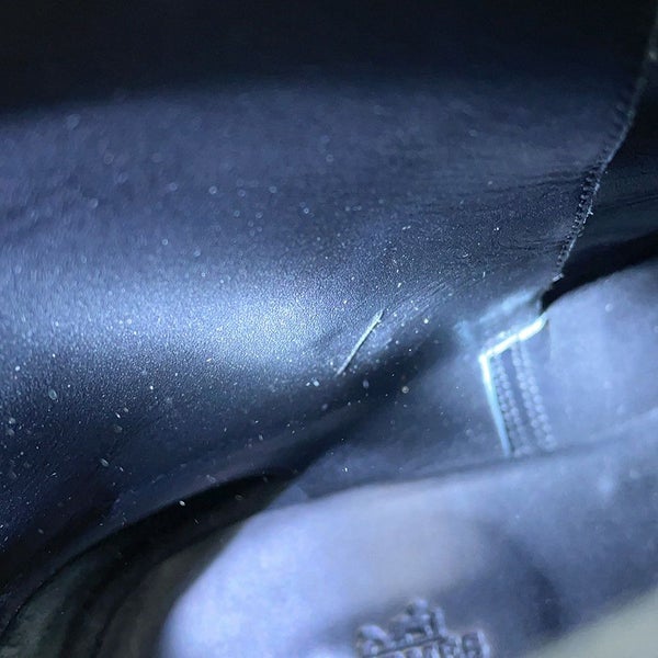 エルメス ブーツ フォーチュン カーフレザー メンズサイズ44 HERMES 靴 ショートブーツ 黒