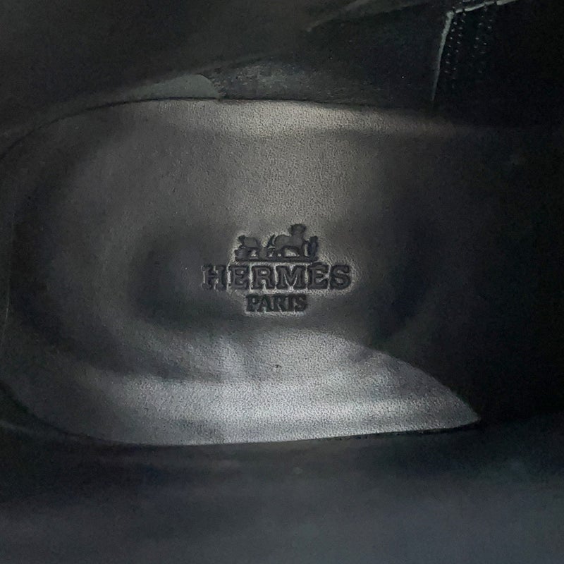 エルメス ブーツ フォーチュン カーフレザー メンズサイズ44 HERMES 靴 ショートブーツ 黒