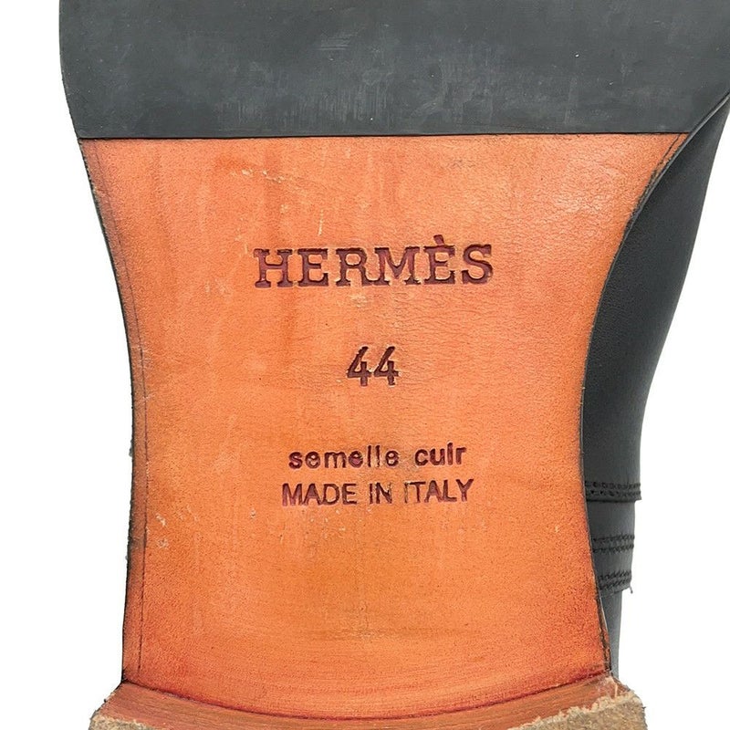 エルメス ブーツ フォーチュン カーフレザー メンズサイズ44 HERMES 靴 ショートブーツ 黒