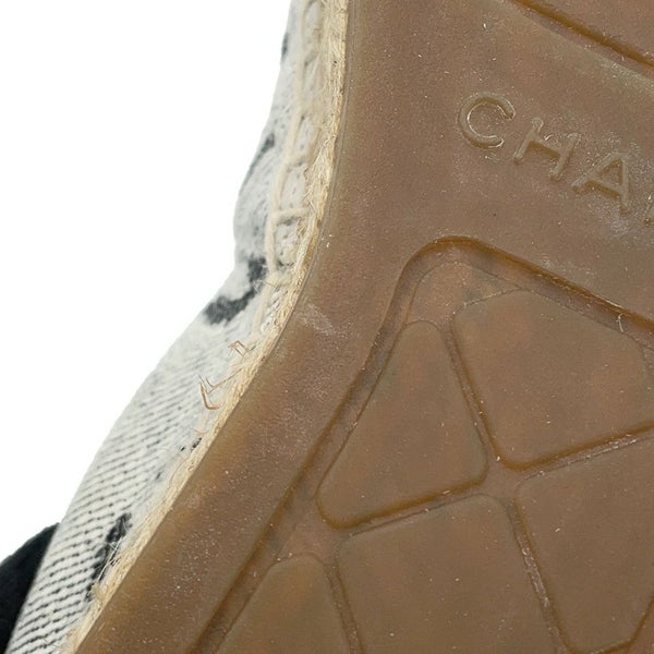 シャネル エスパドリーユ ココマーク キャンバス レディースサイズ38C G39028 CHANEL 靴