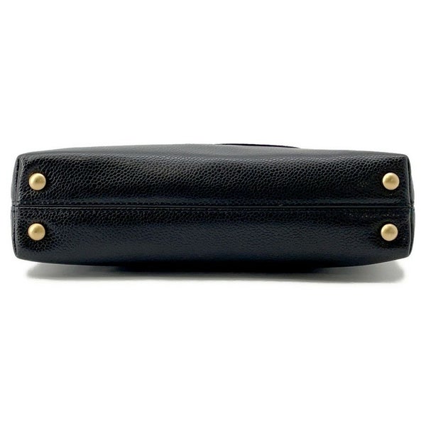 シャネル ハンドバッグ ココマーク キャビアスキン CHANEL 黒