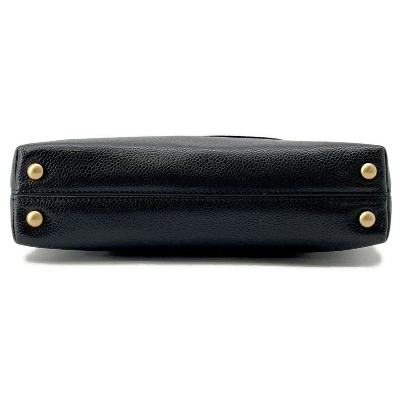 シャネル ハンドバッグ ココマーク キャビアスキン CHANEL 黒