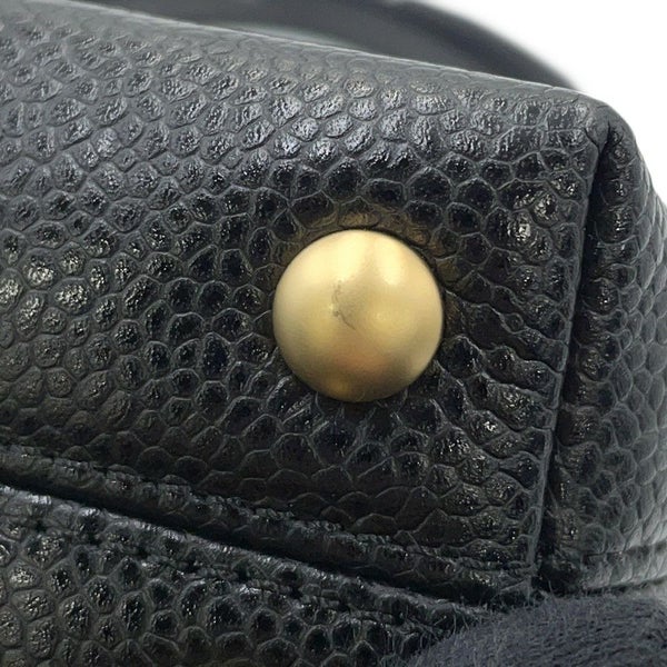 シャネル ハンドバッグ ココマーク キャビアスキン CHANEL 黒