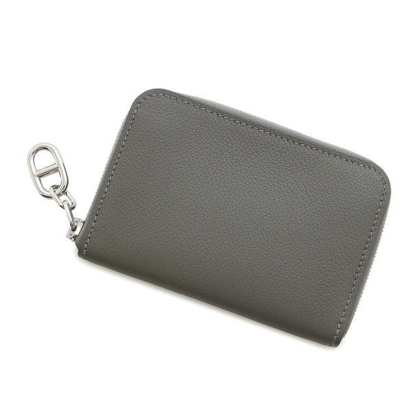 エルメス カードケース ジップ アン ゴー グリメイヤー/シルバー金具 エバーカラー K刻印 HERMES 定期入れ