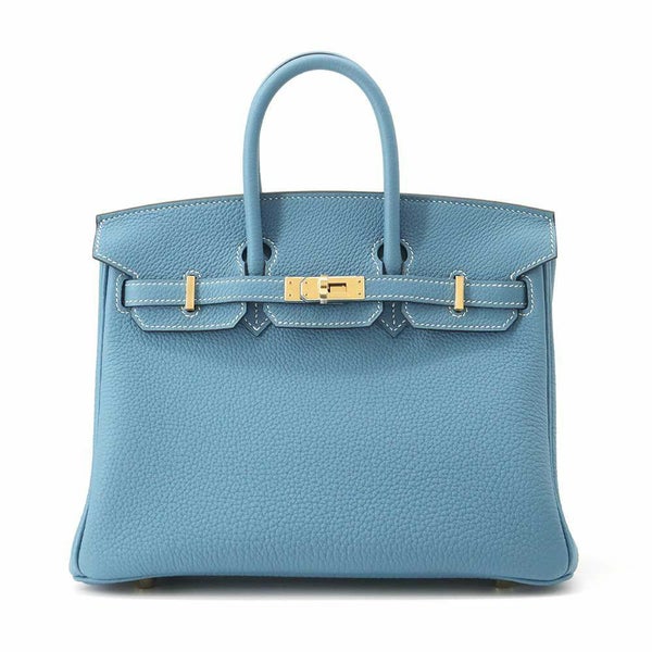 エルメス バーキン25 ニューブルージーン/ゴールド金具 トゴ W刻印 HERMES Birkin ハンドバッグ