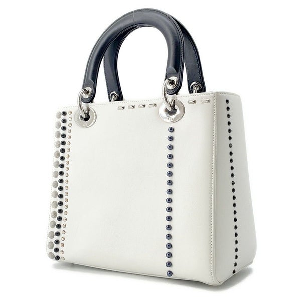 クリスチャン・ディオール ハンドバッグ レディディオール ミディアム レザー ラインストーン 2way