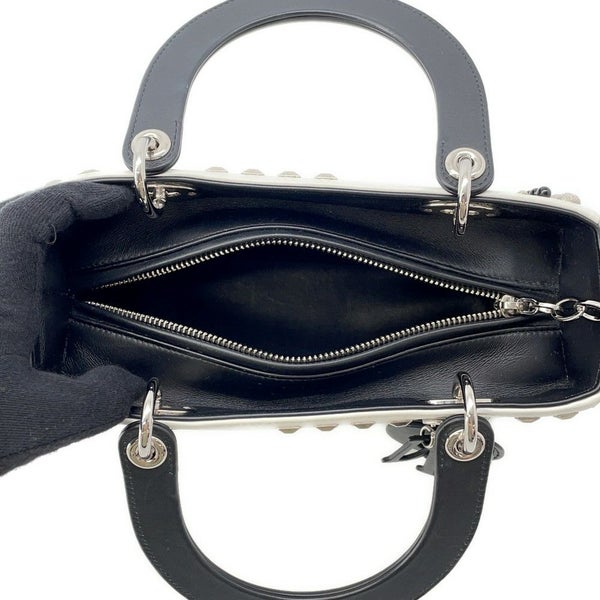 クリスチャン・ディオール ハンドバッグ レディディオール ミディアム レザー ラインストーン 2way