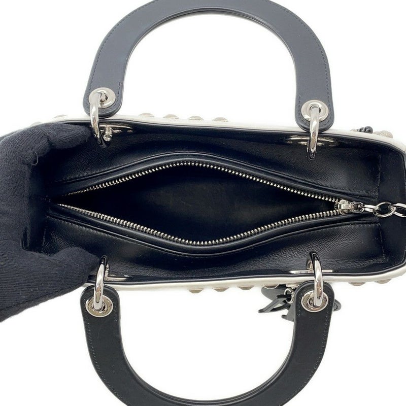 クリスチャン・ディオール ハンドバッグ レディディオール ミディアム レザー ラインストーン 2way