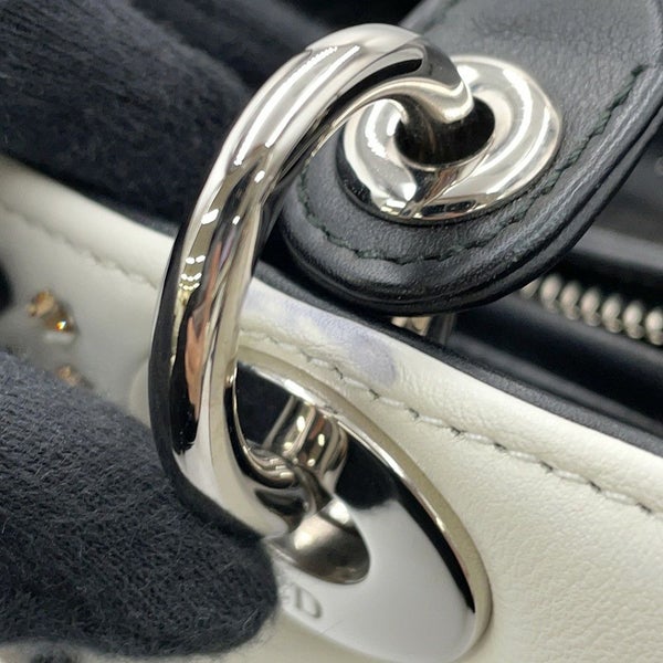 クリスチャン・ディオール ハンドバッグ レディディオール ミディアム レザー ラインストーン 2way