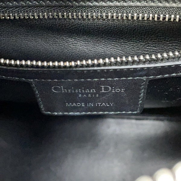 クリスチャン・ディオール ハンドバッグ レディディオール ミディアム レザー ラインストーン 2way