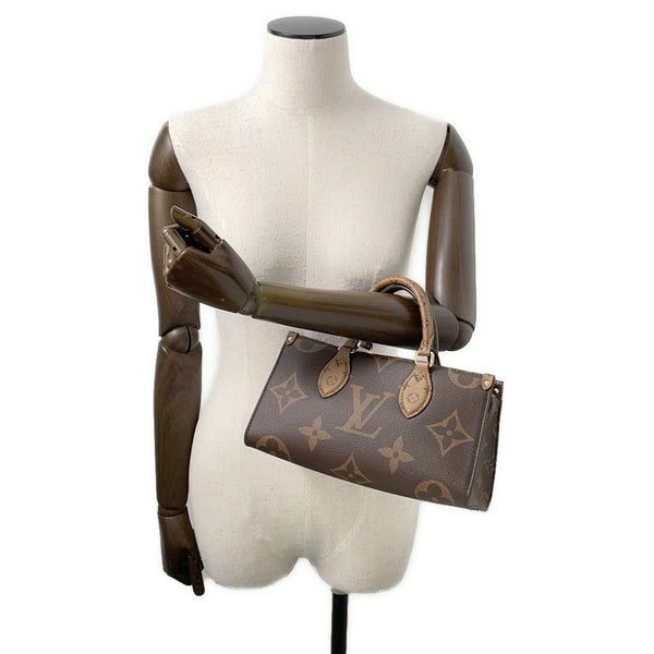 ルイヴィトン ハンドバッグ モノグラム・リバース/モノグラム・ジャイアント オンザゴー EW チェーン M14236 LOUIS VUITTON