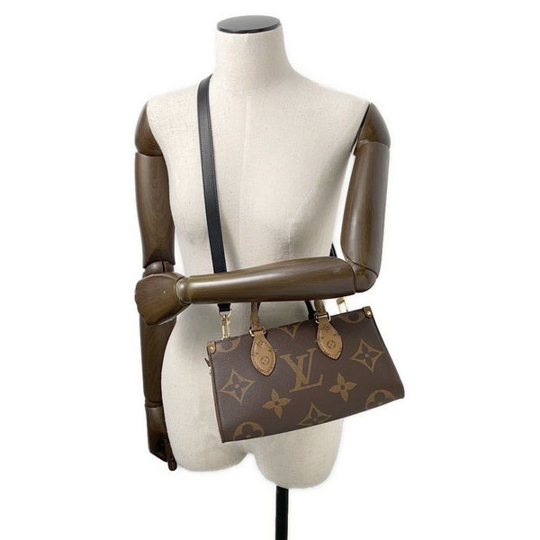 ルイヴィトン ハンドバッグ モノグラム・リバース/モノグラム・ジャイアント オンザゴー EW チェーン M14236 LOUIS VUITTON