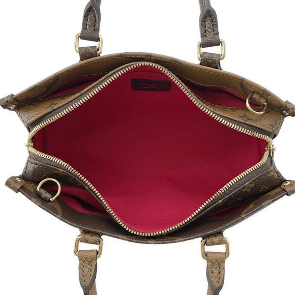 ルイヴィトン ハンドバッグ モノグラム・リバース/モノグラム・ジャイアント オンザゴー EW チェーン M14236 LOUIS VUITTON