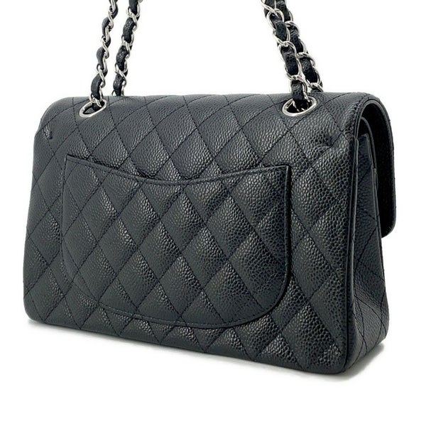 シャネル チェーンショルダーバッグ マトラッセ23 ココマーク ダブルチェーン A01113 CHANEL 黒