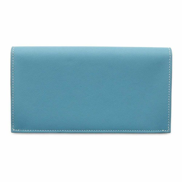 エルメス 長財布 シチズン ツイル ロング ツールボックス ブルージーン/キャバン/シルバー金具 スイフト B刻印