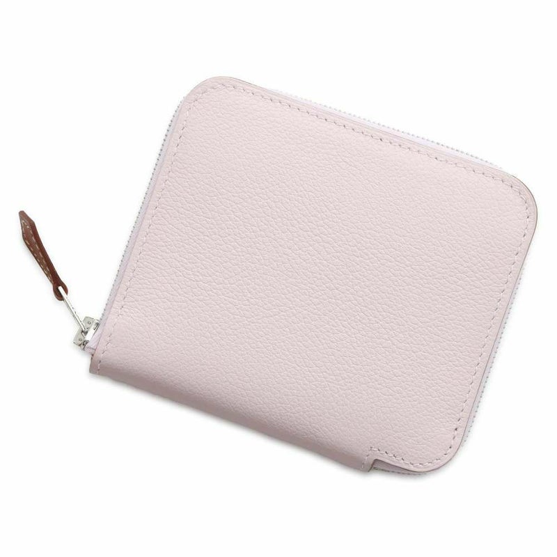 エルメス コインケース アザップコンパクト シルクイン モーヴペール/シルバー金具 エバーカラー B刻印