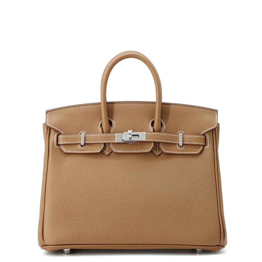 エルメス バーキン25 ゴールド/シルバー金具 トゴ K刻印 HERMES Birkin