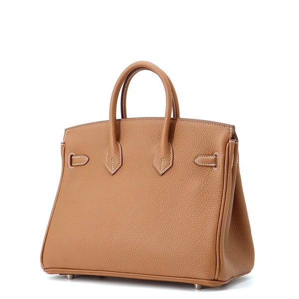 エルメス バーキン25 ゴールド/シルバー金具 トゴ K刻印 HERMES Birkin ハンドバッグ