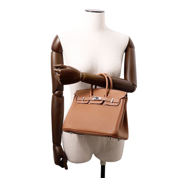 エルメス バーキン25 ゴールド/シルバー金具 トゴ K刻印 HERMES Birkin ハンドバッグ