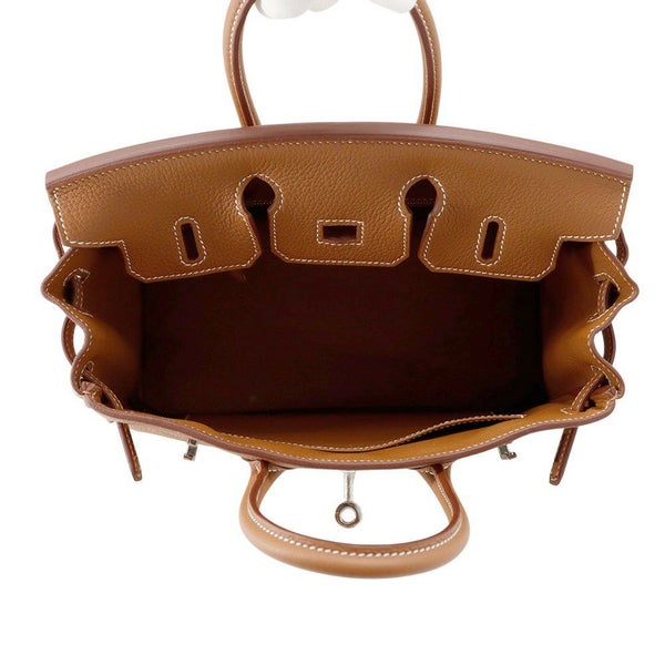 エルメス バーキン25 ゴールド/シルバー金具 トゴ K刻印 HERMES Birkin ハンドバッグ