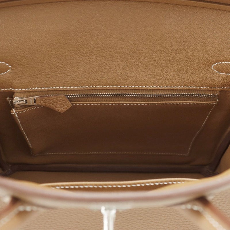 エルメス バーキン25 ゴールド/シルバー金具 トゴ K刻印 HERMES Birkin ハンドバッグ