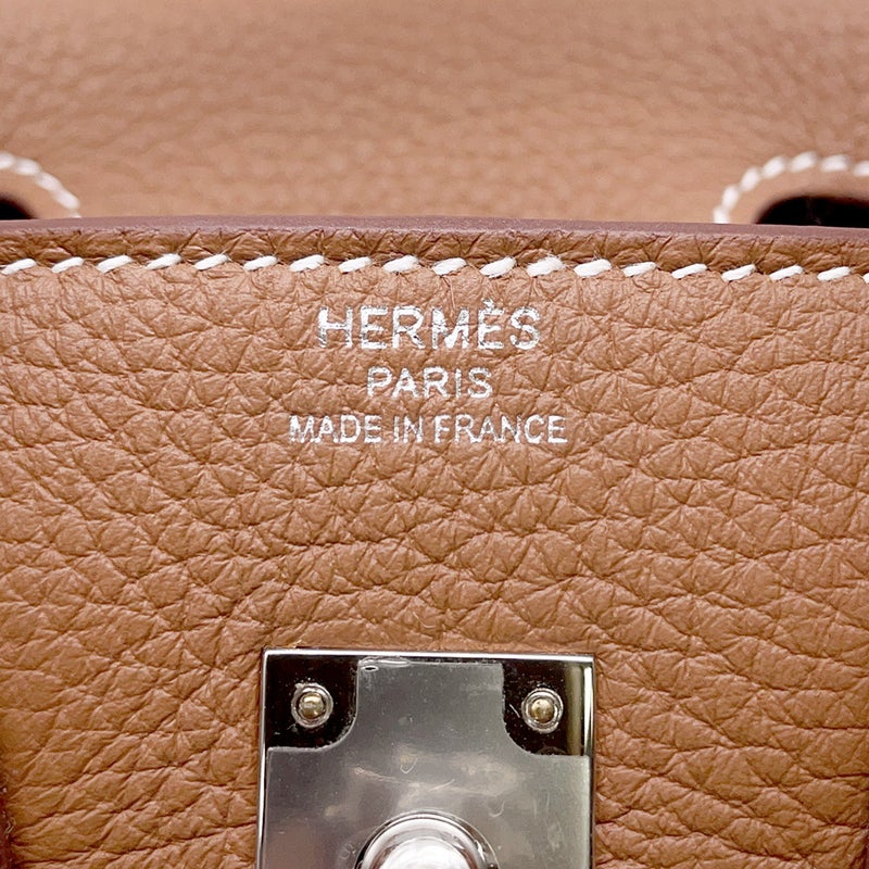 エルメス バーキン25 ゴールド/シルバー金具 トゴ K刻印 HERMES Birkin ハンドバッグ